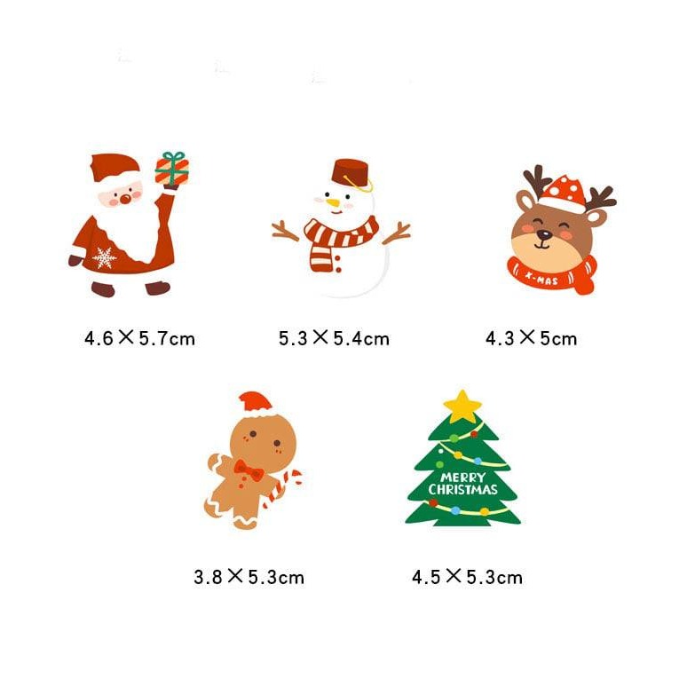 ▪5張/25枚入▪創意聖誕雪人吊牌/插牌紙卡/烘焙包裝聖誕節裝飾紙卡/烘焙包裝禮盒吊牌/聖誕節標牌/蛋糕裝飾掛件-細節圖7