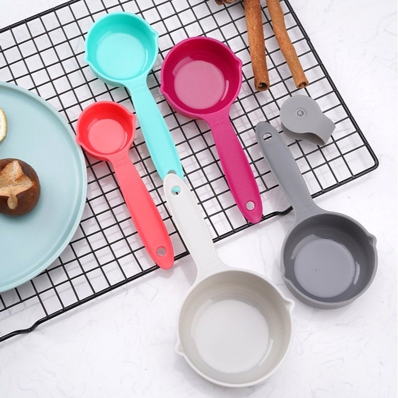 ▪5件組▪多功能帶刻度量勺/量匙量杯/輕奢彩虹彩色量勺/烘焙工具-細節圖7