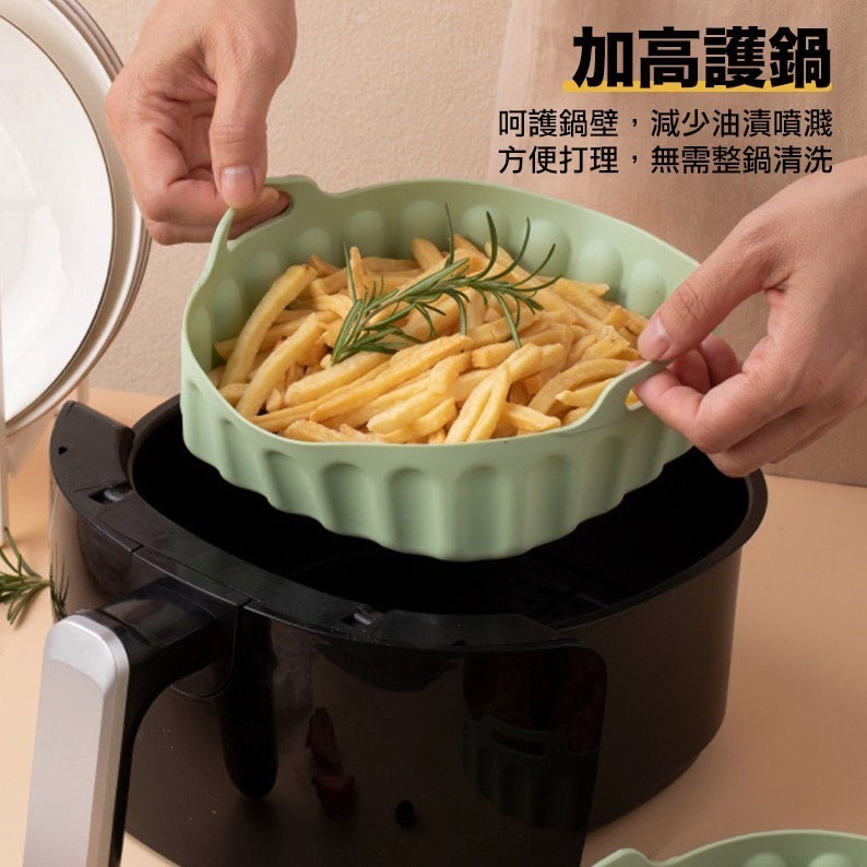 氣炸鍋方形矽膠烤盤/食品級矽膠氣炸鍋內襯/耐高溫餐墊/食品級烘焙DIY烤盤-細節圖3