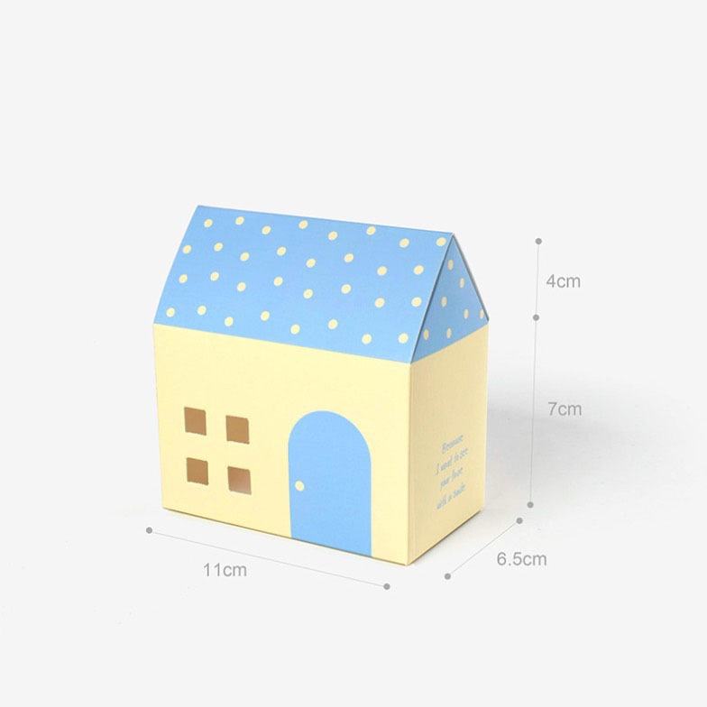 ◎5只入◎彩色城堡簡約可愛糖果餅乾包裝盒/牛軋糖餅乾糖果盒/滿月回禮婚禮喜糖禮物盒/兒童節亮麗彩色房子包裝紙盒-細節圖8