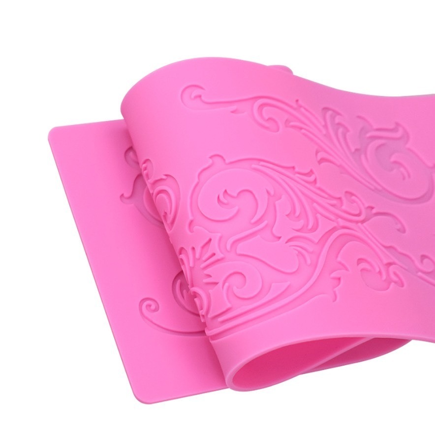 復古蕾絲花邊翻糖蛋糕圍邊蕾絲墊/聖誕翻糖蛋糕矽膠模/diy巧克力創意裝飾/烘焙模具/烘焙裝飾分子料理印花模-細節圖3