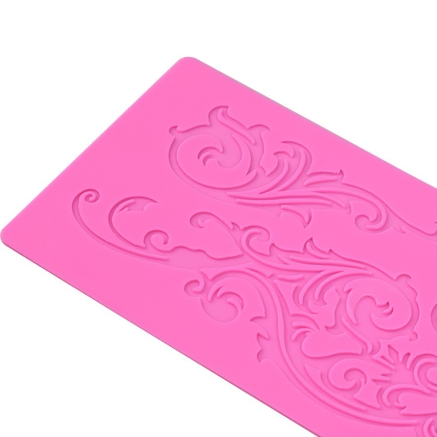 復古蕾絲花邊翻糖蛋糕圍邊蕾絲墊/聖誕翻糖蛋糕矽膠模/diy巧克力創意裝飾/烘焙模具/烘焙裝飾分子料理印花模-細節圖5
