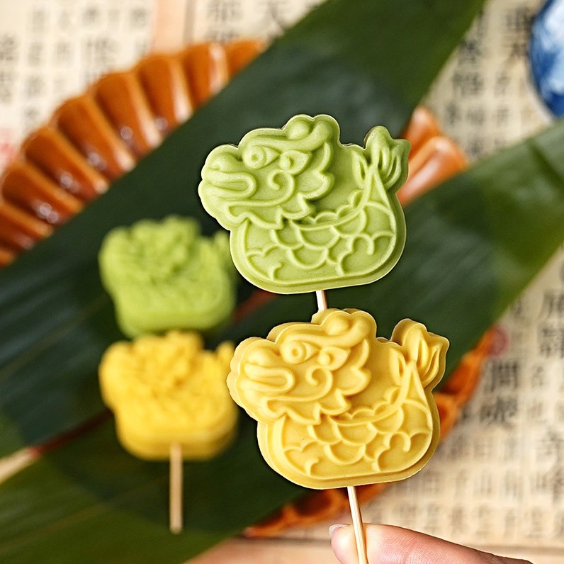 ◎50g◎端午節龍舟造型月餅模(1桶+1花片)/食品級手工壓模/中秋冰皮月餅模/鳳梨酥綠豆糕模-細節圖5