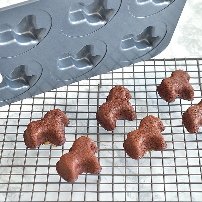 ◎6連◎cotta原創獨角獸0.8mm加厚吐司模具/加厚碳鋼不沾烤箱用/吐司麵包不沾烤盤/瑪德琳烤盤diy費南雪工具-細節圖4