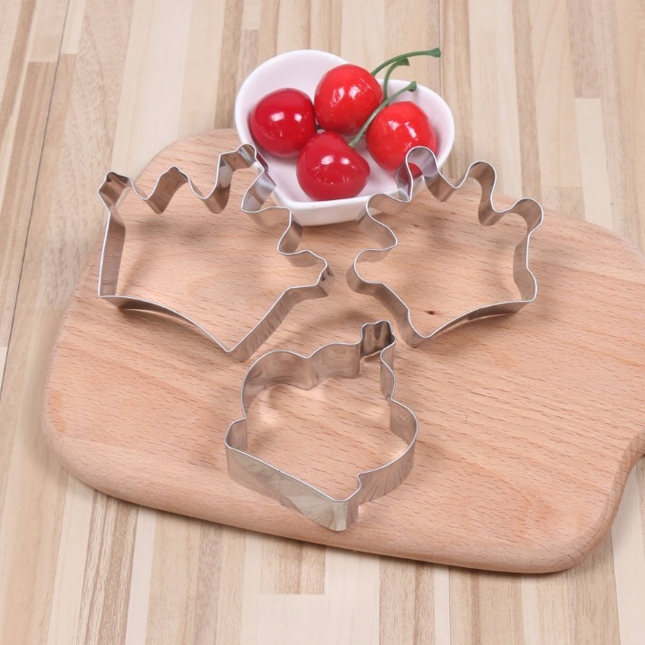 ◎3件組◎皇冠造型不銹鋼餅乾切模/水果切模/水滴翻糖模/烘焙模具/英式糖花DIY餅乾模/饅頭黏土模-細節圖3