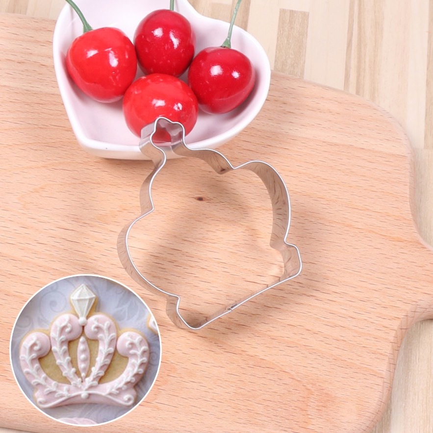 ◎3件組◎皇冠造型不銹鋼餅乾切模/水果切模/水滴翻糖模/烘焙模具/英式糖花DIY餅乾模/饅頭黏土模-細節圖4