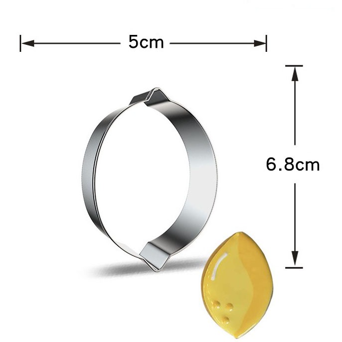 檸檬造型不銹鋼餅乾切模/水果切模/水滴翻糖模/烘焙模具/英式糖花DIY餅乾模/饅頭黏土模-細節圖5