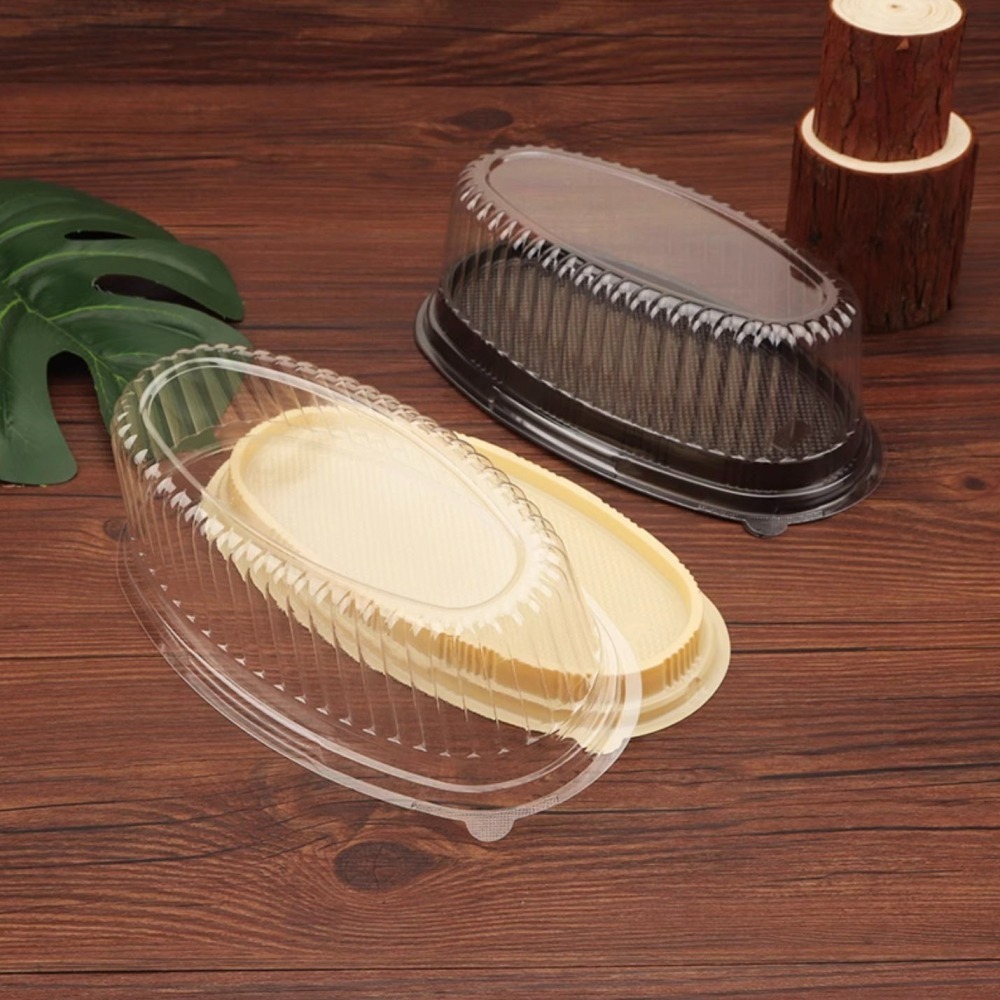 ◎5組入◎加厚輕乳酪/起士蛋糕橢圓包裝盒/乳酪蛋糕包裝盒/加厚西點優格起司包裝盒/烘焙橢圓形吸塑盒-細節圖3