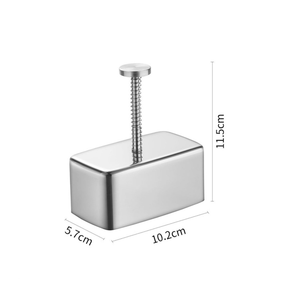 304不鏽鋼長方型小熊頭型飯糰模具/日式三角飯糰壽司模具/DIY紫菜包飯壽司工具-規格圖11
