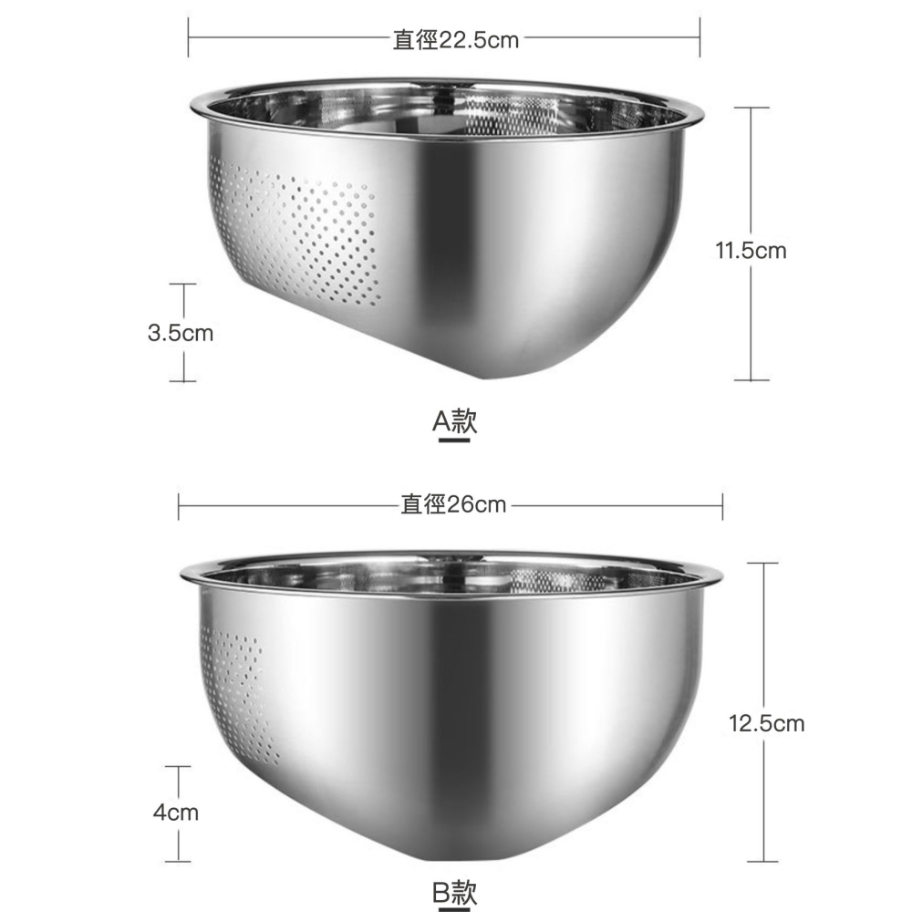 304不銹鋼淘米器/淘米盆/蔬果瀝水盆/多功能廚房用具-細節圖9