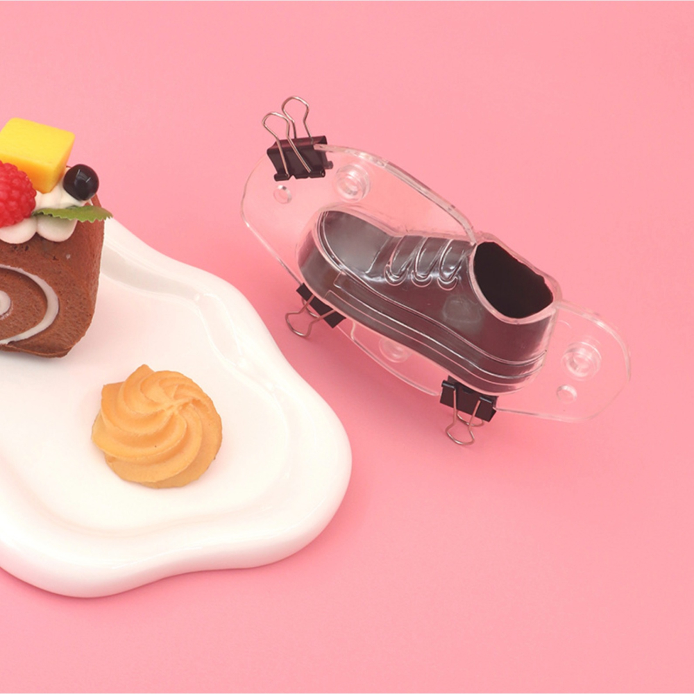 ◎3D立體小號童鞋籃球鞋DIY巧克力模具/透明ABS環保塑料硬模/手工巧克力模具-細節圖3