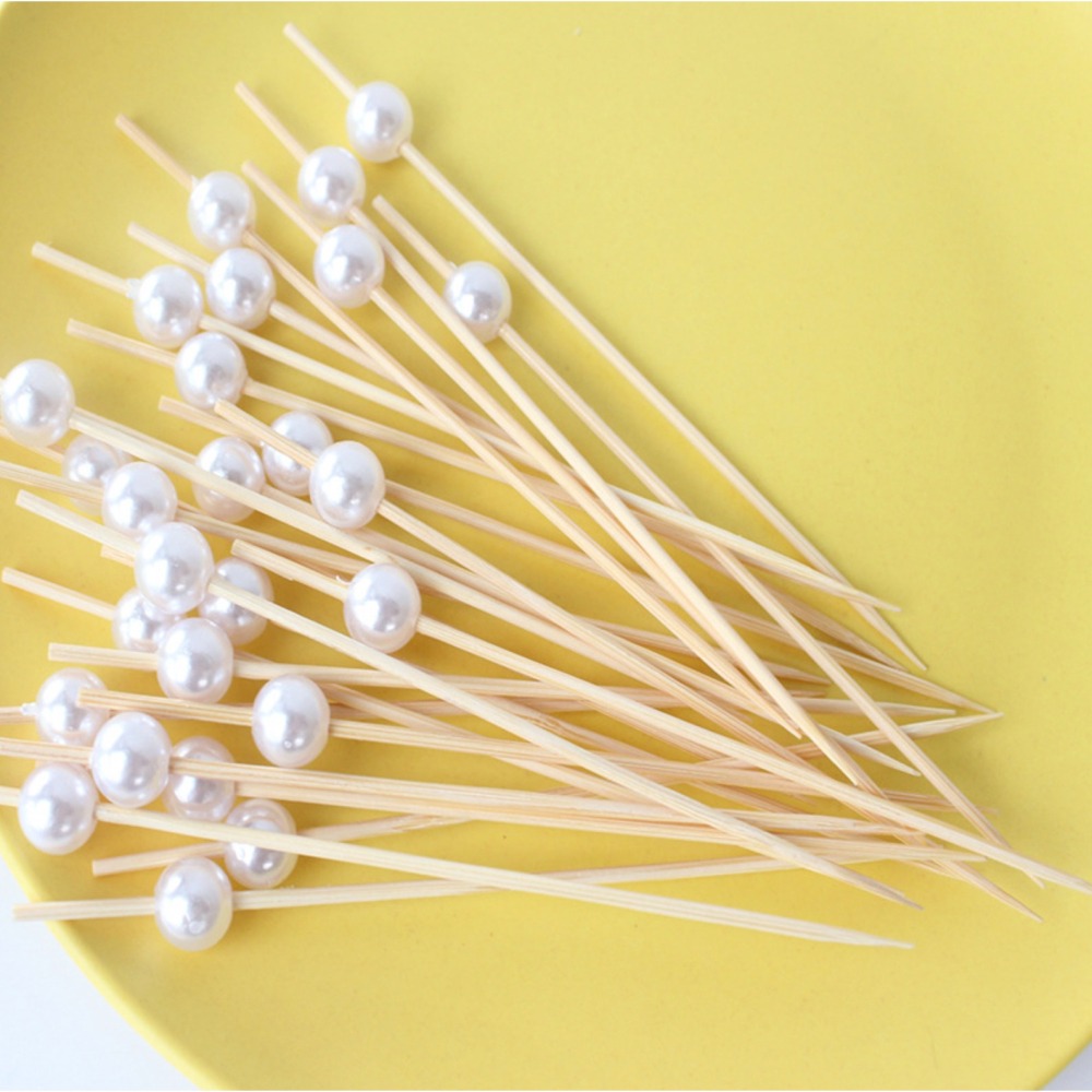 ◎20支◎木質貝殼海螺珍珠造型冰糖葫蘆竹籤/一次性漢堡造型水果籤/家庭親子DIY烘焙製作工具/海洋派對雞尾酒籤-細節圖4