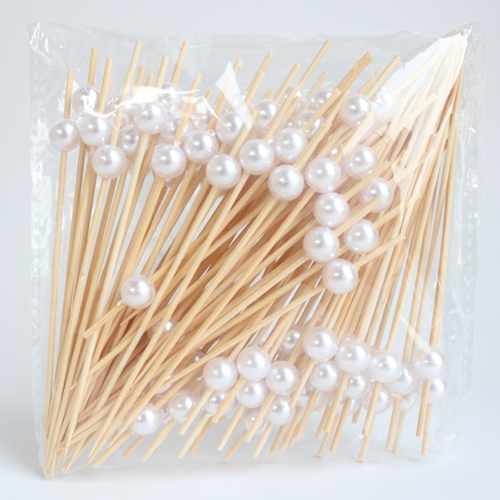 ◎20支◎木質貝殼海螺珍珠造型冰糖葫蘆竹籤/一次性漢堡造型水果籤/家庭親子DIY烘焙製作工具/海洋派對雞尾酒籤-規格圖8