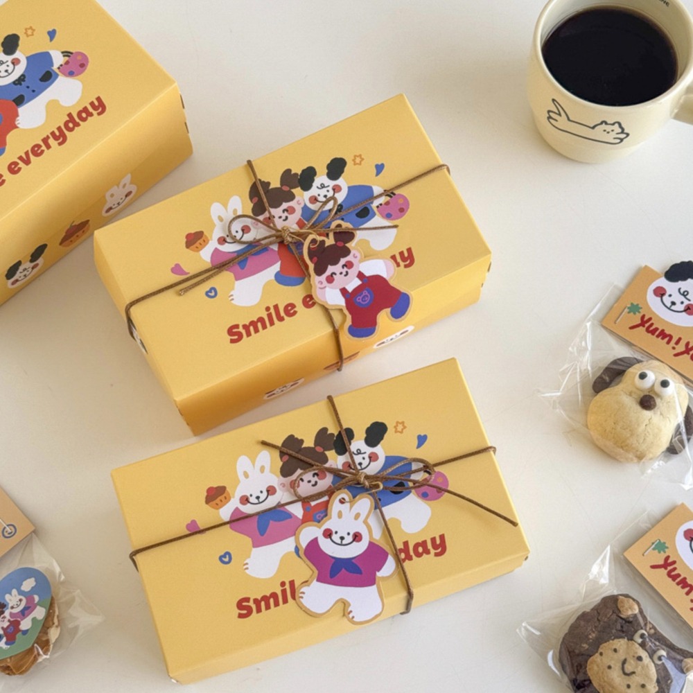 ◎2入◎Goodfriend奶黃小盒翻蓋包裝盒/司康烘焙餅乾禮盒/烘焙禮盒牛軋糖曲奇餅乾盒子/點心雪花酥糖果包裝空盒-細節圖3