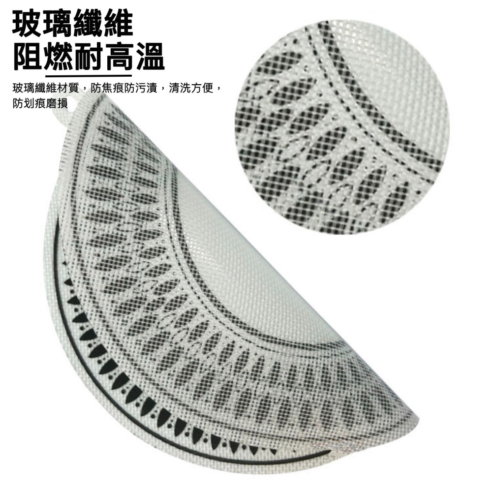 ◎Ø20/22/24/28cm◎食品級矽膠電磁爐面防護墊/掛耳式耐高溫防滑防油污易清洗電磁爐防滑墊/廚房耐高溫IH爐隔熱-細節圖6