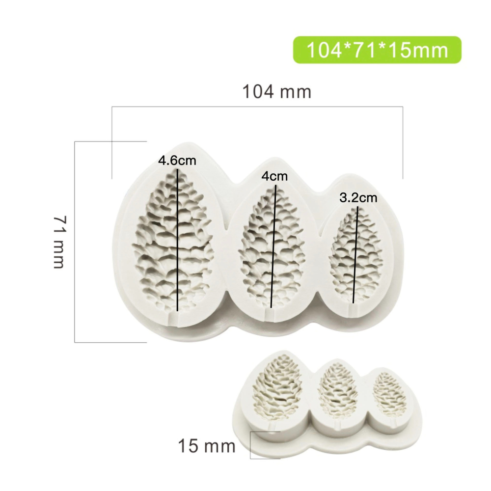 ◎3連/5連◎松果核桃液態矽膠模具/翻糖液體矽膠模/DIY香薰石膏模具/手工皂模/創意巧克力矽膠模具-細節圖7