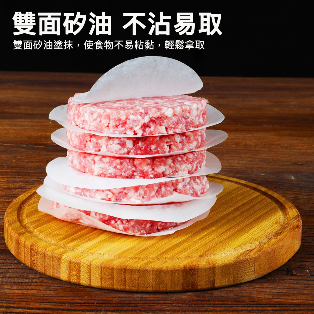 ◎5/6/7/8/9/10cm◎食品級雙面防沾蒸籠紙/蛋糕裱花底紙/漢堡肉隔肉紙/防油避水防沾防油紙-細節圖3