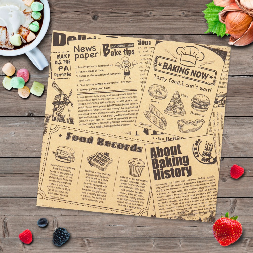 ◎20張/包◎25x25cm食品級三明治披薩吸油紙/一次性飯糰漢堡食品包裝紙/高品質烘焙專用包裝油紙/餐具托盤防油墊-規格圖9