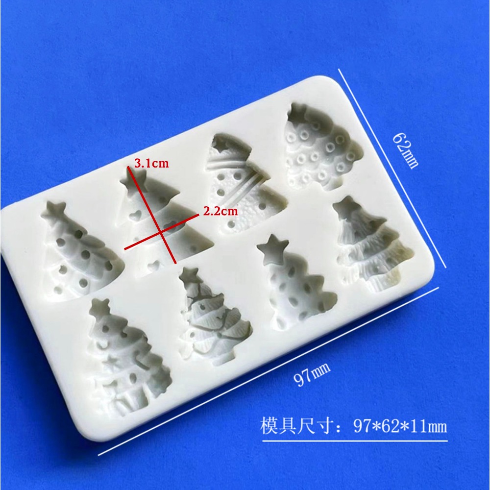 ◎多款可選◎聖誕系列液態矽膠模具/翻糖液體矽膠模/DIY香薰石膏模具/手工皂模/創意巧克力矽膠模具-規格圖9