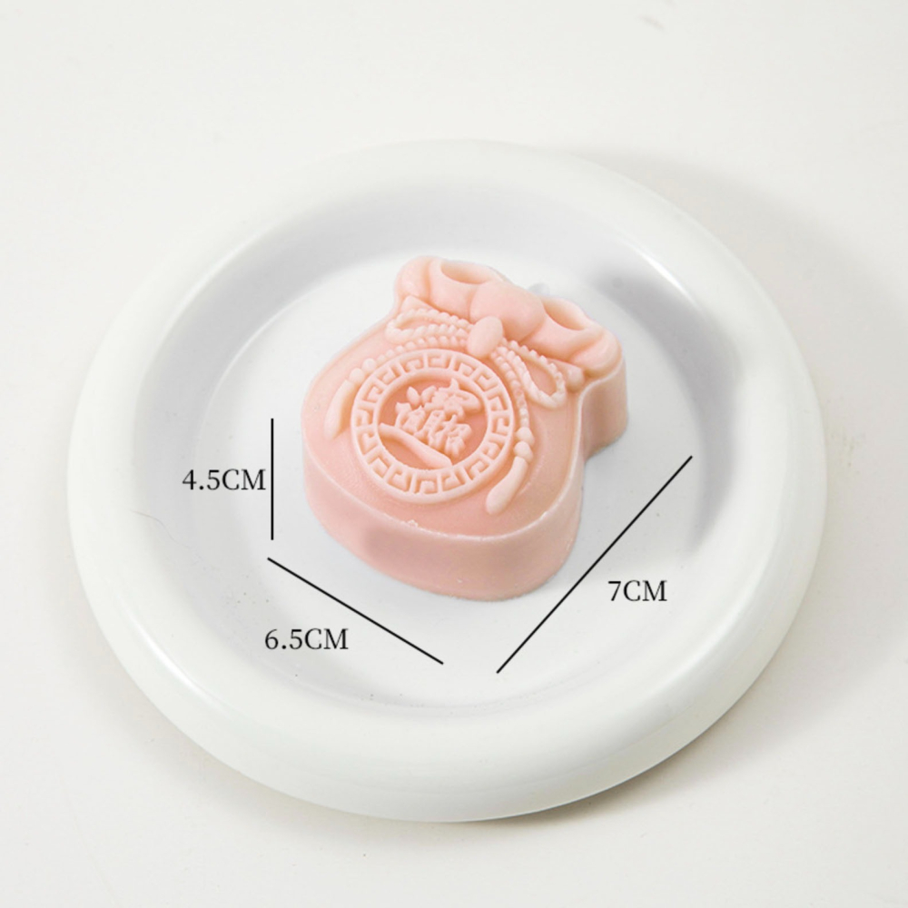 ◎50g◎立體招財進寶福袋造型月餅模(1桶+2花片)/食品級手工模/冰皮月餅模/綠豆糕模-細節圖2