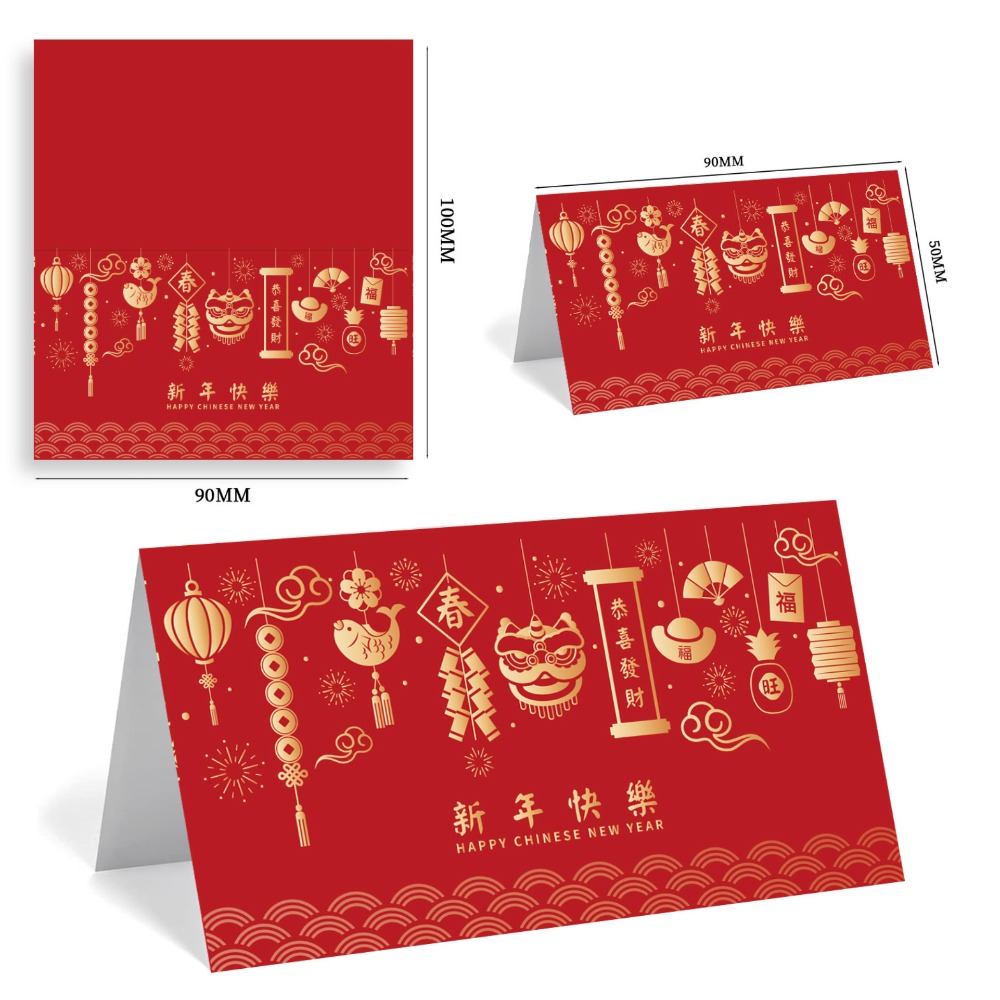 ◎20張入◎新年賀卡簡約餅乾頁眉卡頭/創意感謝賀卡裝飾卡頭/農曆年烘焙包裝卡頭/牛軋糖雪花酥曲奇餅乾透明卡紙袋裝飾-規格圖6