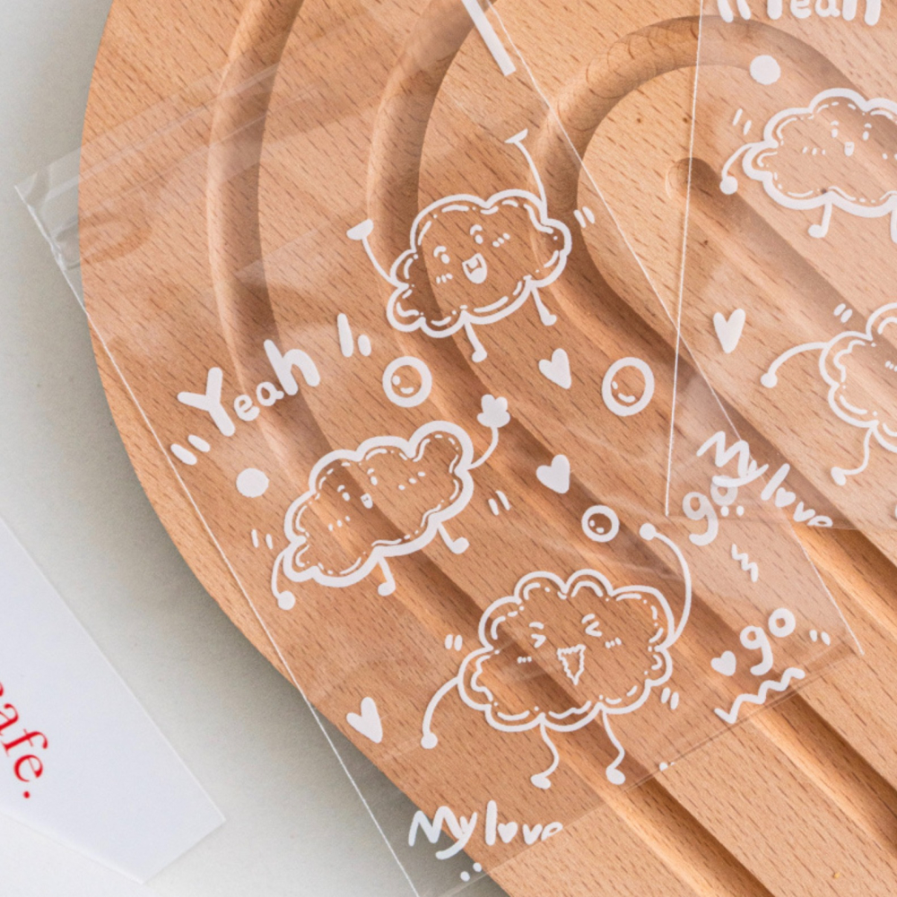 ◎8*10+3cm◎透明雲朵點心糖果OPP自黏餅乾袋(約100只裝)/點心糖果包裝袋/自黏自封袋烘焙曲奇餅乾單獨小包裝袋-細節圖5