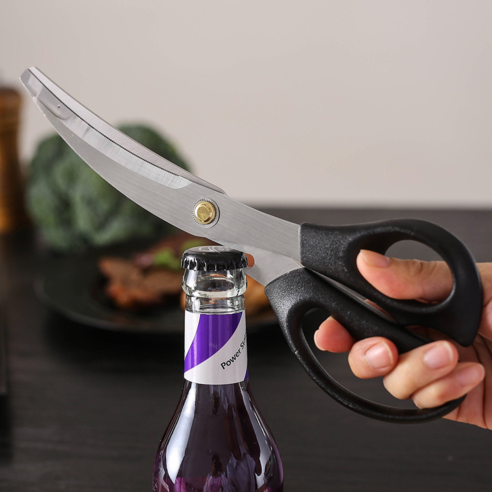 韓式烤肉剪刀/不鏽鋼餐廳烤肉雞排牛排剪/韓國料理家用多功能廚房用剪刀-細節圖5