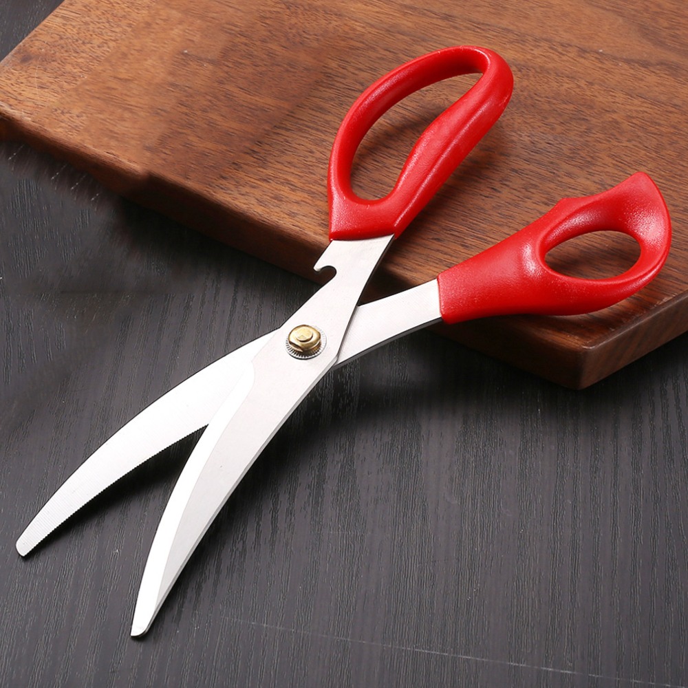 韓式烤肉剪刀/不鏽鋼餐廳烤肉雞排牛排剪/韓國料理家用多功能廚房用剪刀-規格圖10