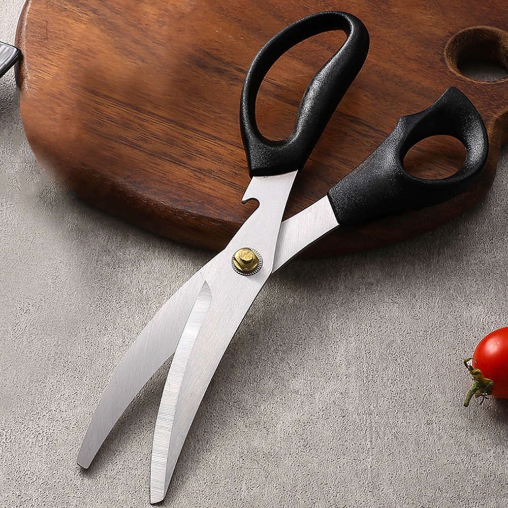 韓式烤肉剪刀/不鏽鋼餐廳烤肉雞排牛排剪/韓國料理家用多功能廚房用剪刀-規格圖10