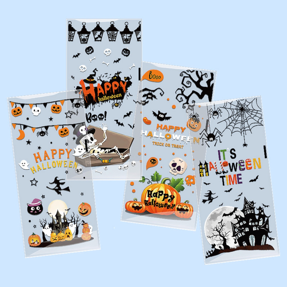 ◎12.5*27cm◎萬聖節玻璃紙平口袋/餅乾袋/烘焙點心餅乾包裝袋平口袋/萬聖節禮物袋/節慶派對零食包裝-細節圖4