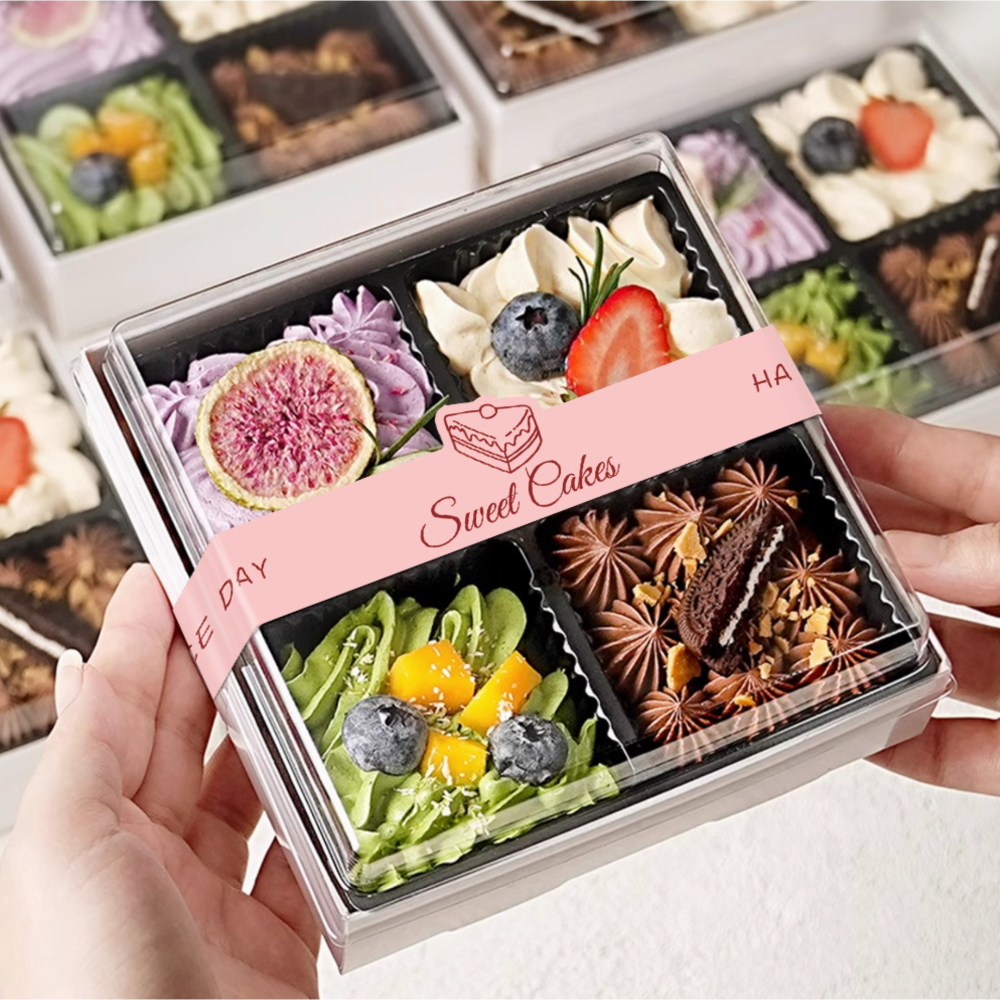 ◎5張/共25枚◎卡通可愛表情圍邊腰帶圍邊/曲奇糯米船牛軋糖奶茶瓶子糖果裝飾封口貼紙/長條型不乾膠烘培蛋糕盒DIY封口貼-細節圖3