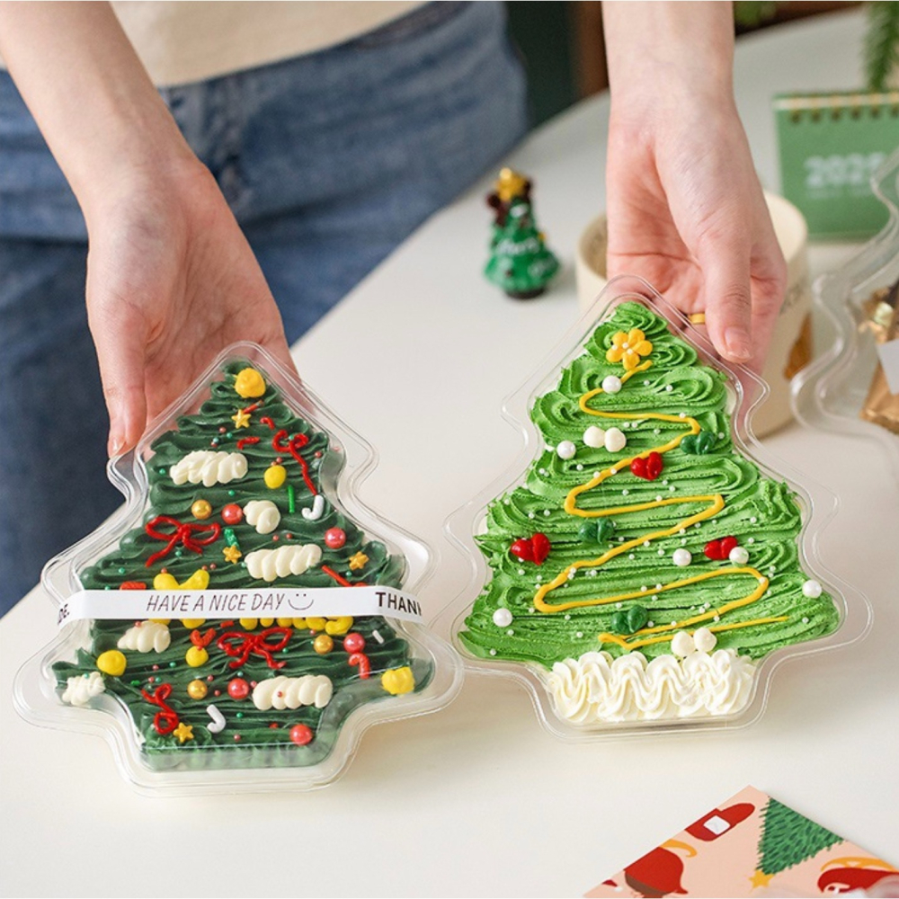 ◎5入◎聖誕樹造型天地蓋加厚防霧吸塑包裝盒/鮮水果塑料包裝盒/曲奇糖霜餅乾糖果禮盒/天地蓋PET吸塑盒-細節圖4