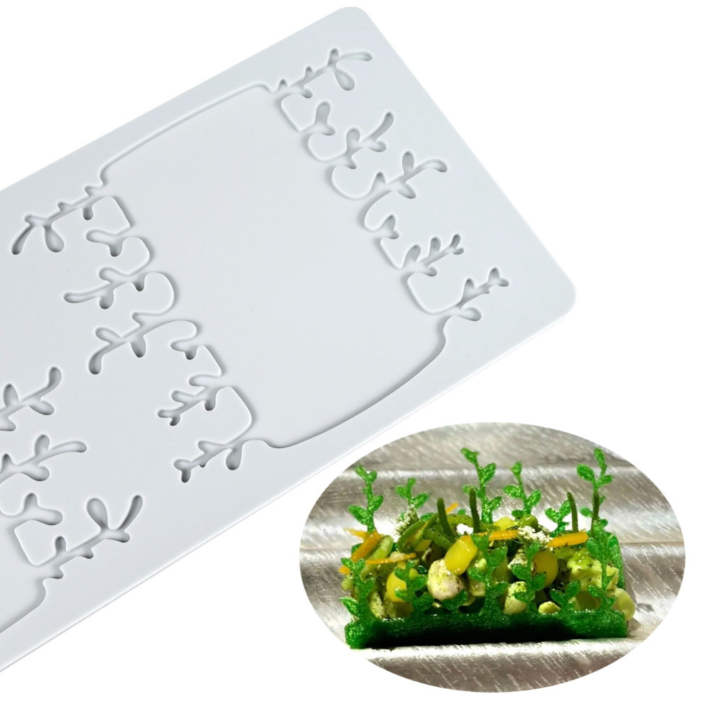 ◎2連◎樹苗捲翻糖蕾絲墊/意境菜脆片裝飾/西餐脆片翻糖蛋糕矽膠模/diy巧克力創意裝飾/烘焙裝飾分子料理印花模-細節圖4
