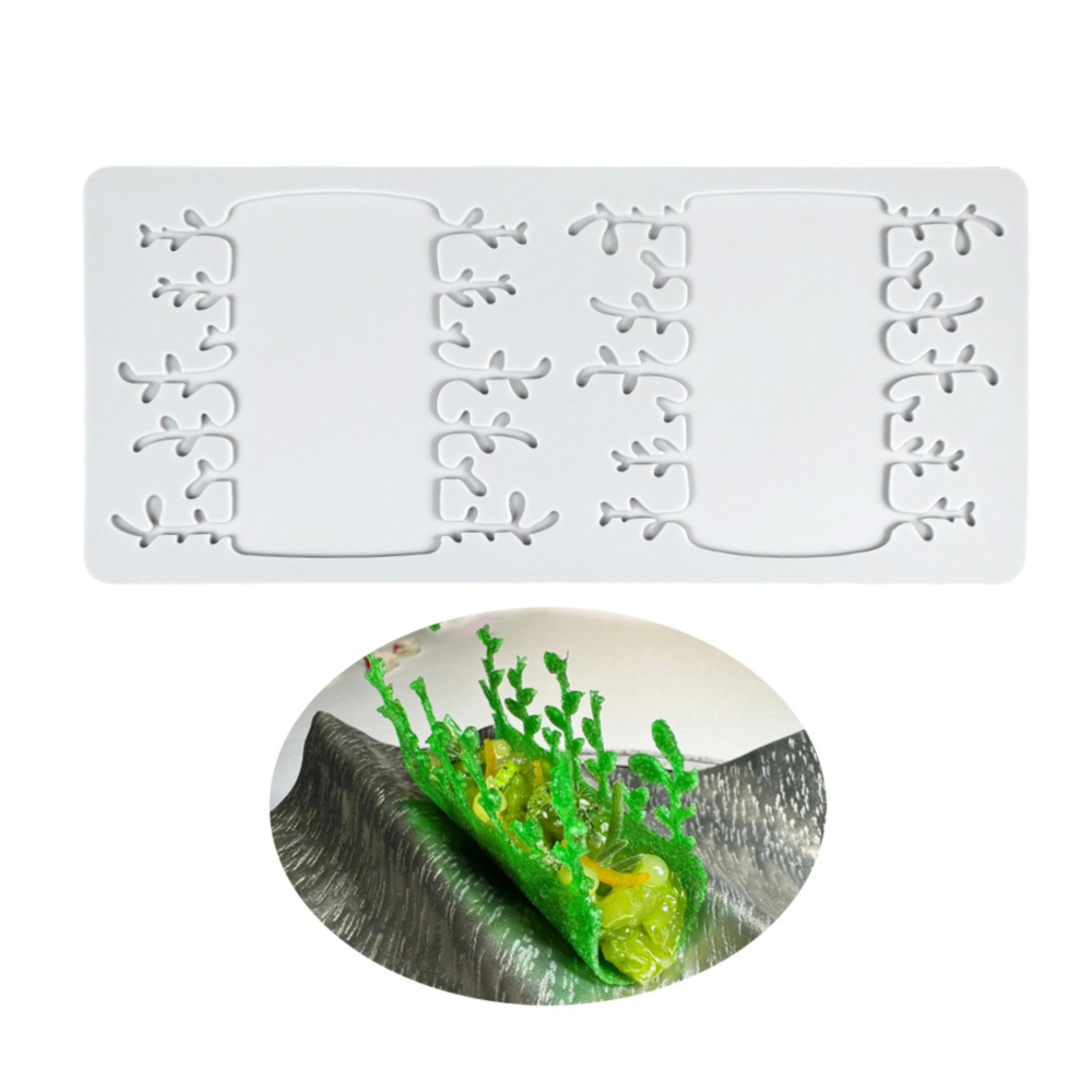 ◎2連◎樹苗捲翻糖蕾絲墊/意境菜脆片裝飾/西餐脆片翻糖蛋糕矽膠模/diy巧克力創意裝飾/烘焙裝飾分子料理印花模-細節圖5