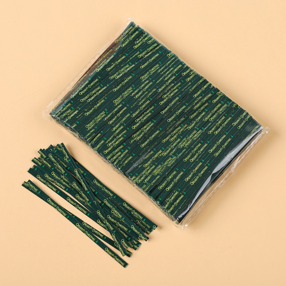 ◎約100根◎聖誕禮品包裝紮絲/紮線/糖果盒紮帶/封口繩/扎絲繩/封口紮絲/禮物袋封口鐵絲-細節圖4