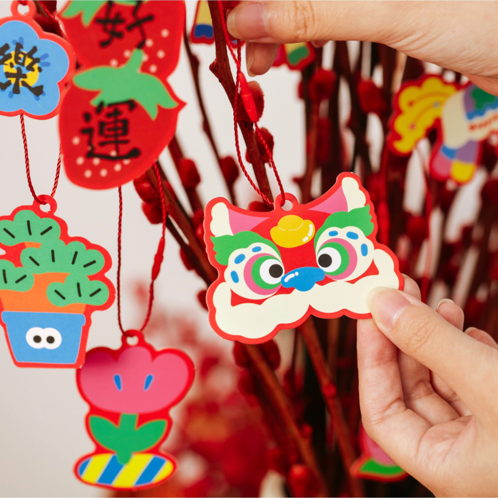 ◎27枚/30枚入◎馬上有財馬上發財中國風新年裝飾掛籤吊牌掛件/祝福卡插牌紙卡/盆景掛件掛飾/派對禮物標籤卡/馬年卡通禮-細節圖5