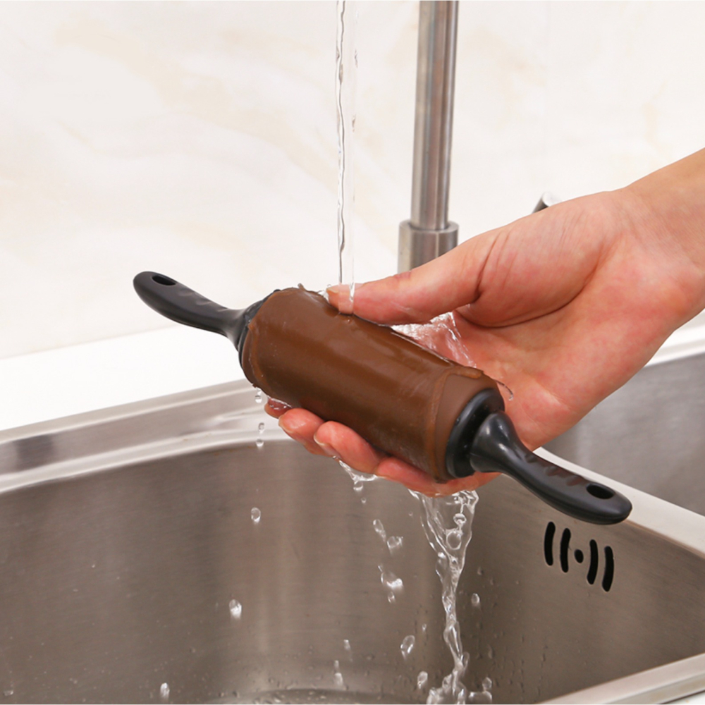 矽膠滾軸擀麵杖/走錘餃子棍/麵粉棍烘焙工具/餃子棍/食品級餃子皮壓麵棍/排氣棒壓麵棍/走棰油槌滾軸擀麵棍-細節圖5