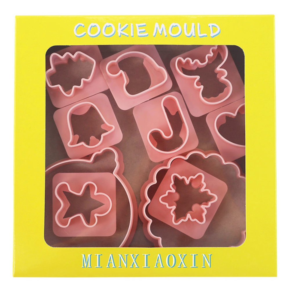 ◎10件組◎32款造型迷你聖誕節糖霜餅乾模/饅頭飯糰模具/奶油果醬夾心糖餅模/ 塑料按壓式曲奇餅乾模-細節圖8