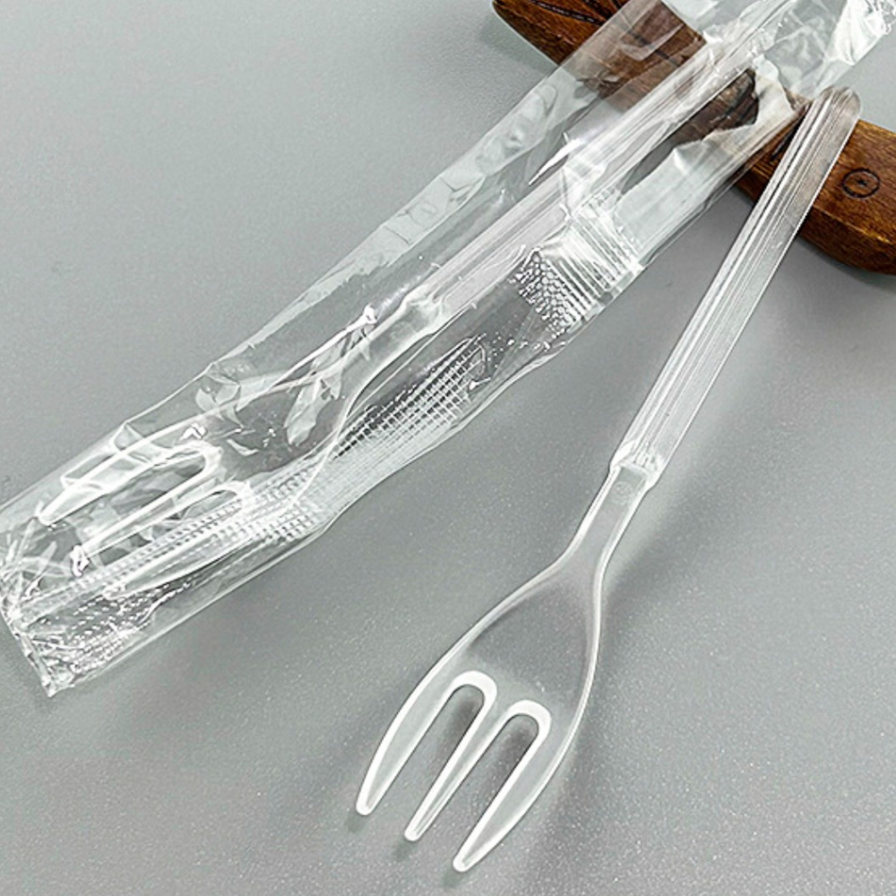 ◎10支◎一次性短柄三齒叉/甜點蛋糕西點塑膠叉/糕點水果叉/獨立包裝叉子-細節圖5