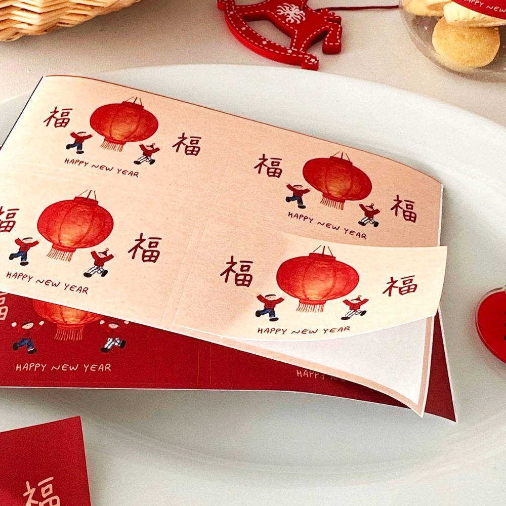 杏色款(5張=20枚貼)