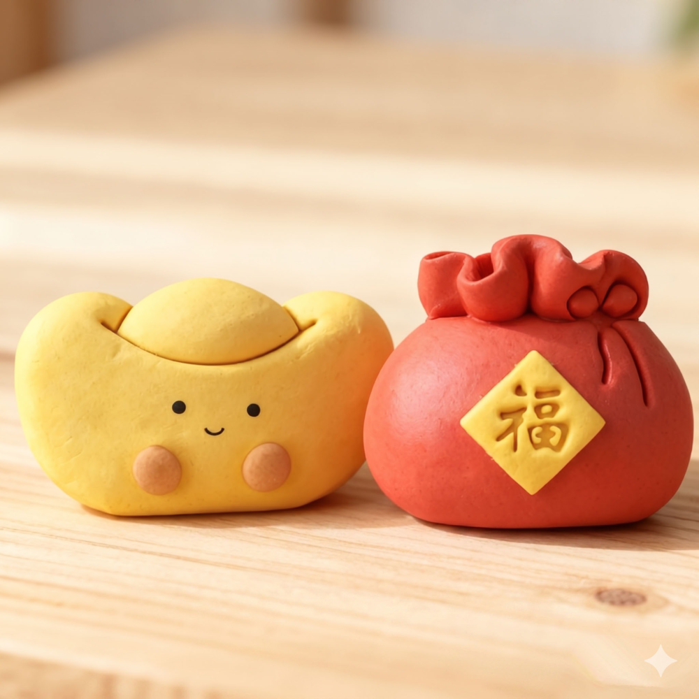 新年新春元寶福袋荷葉夾饅頭模具/花樣喜氣麵點烘焙模具/創意卡通饅頭吐司造型切模-細節圖3