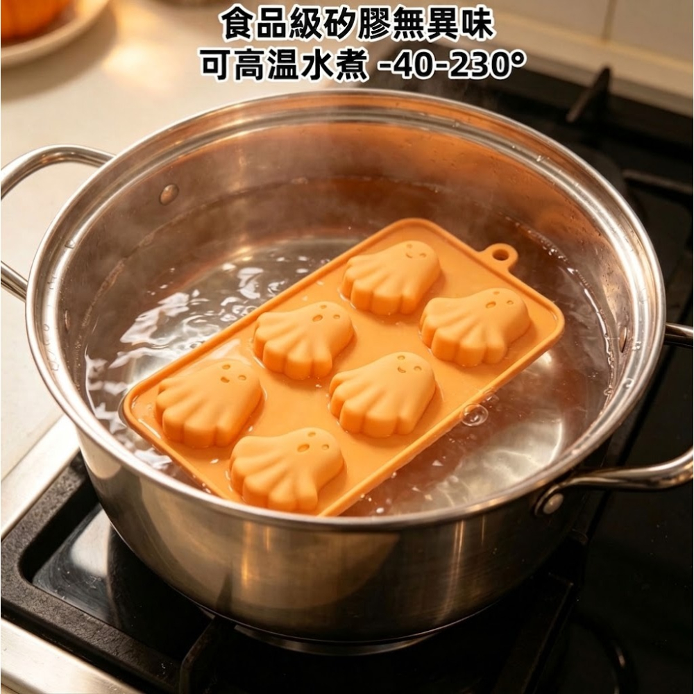 ◎多款可選◎萬聖節南瓜幽靈骷髏頭蛋糕模具/萬聖節花型骷髏矽膠模/糖果巧克力模/手工皂模/食品級烘焙DIY製冰模具-細節圖4