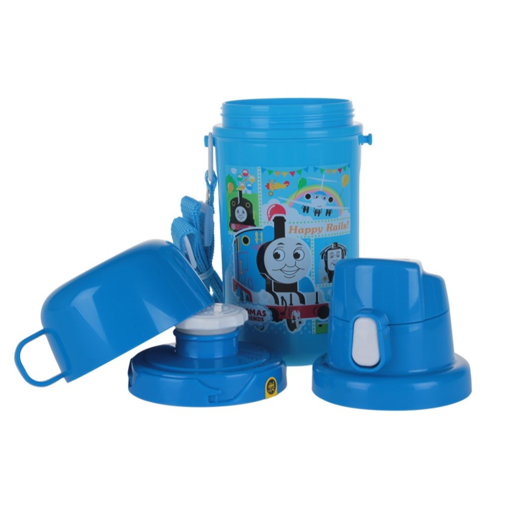 日本 OSK 雙蓋2WAY兒童水壺 湯瑪士小火車 Hello kitty 直飲水壺-細節圖5