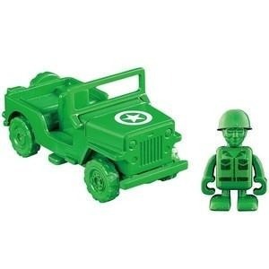 TOMICA 皮克斯 玩具總動員 綠色小士兵 軍事車 吉普車-細節圖2