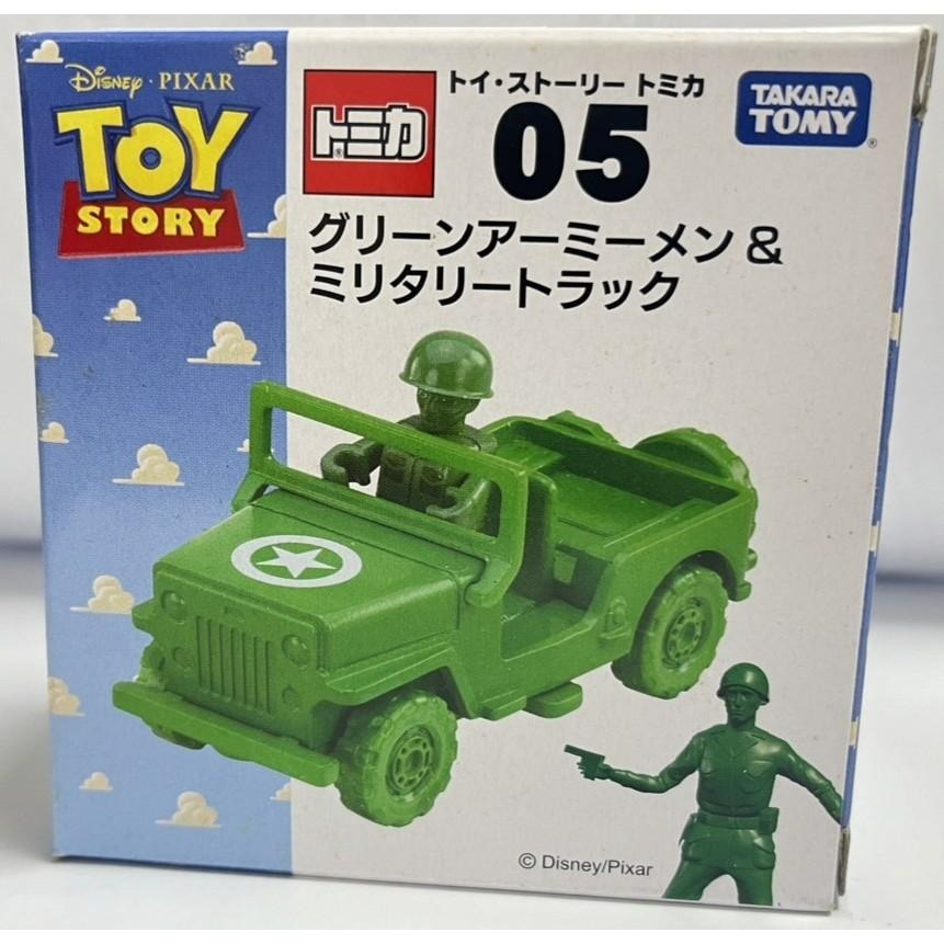 TOMICA 皮克斯 玩具總動員 綠色小士兵 軍事車 吉普車-細節圖4