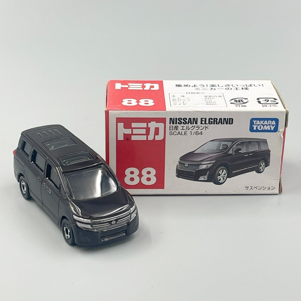TOMICA 日產 NISSAN ELGRAND (黑) NO.88 休旅小車車-細節圖4