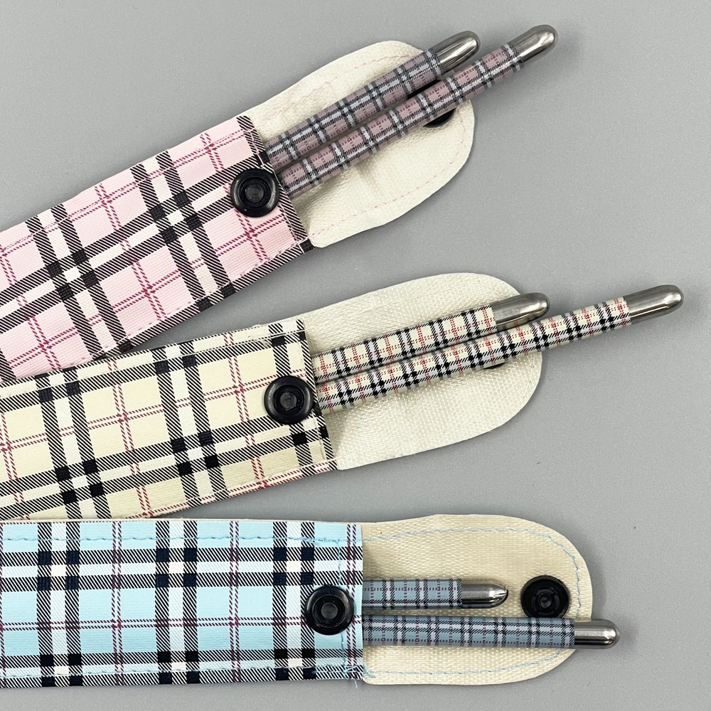 OSAMA 王樣御用餐具組 紳士淑女格紋 環保餐具組(筷)-細節圖3