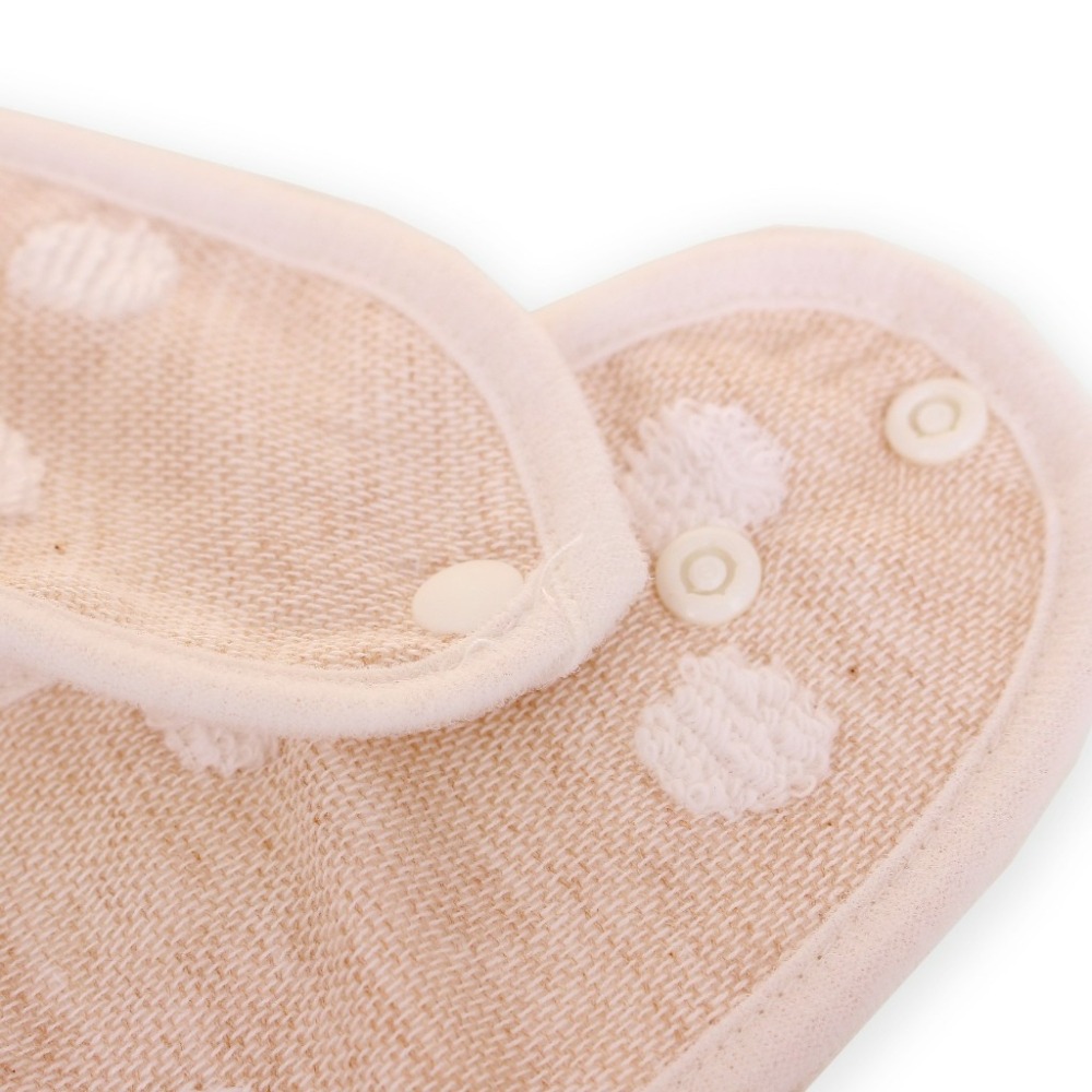 JOGAN 日本純棉 蘋果兔圍兜方巾 圍兜兜-細節圖5