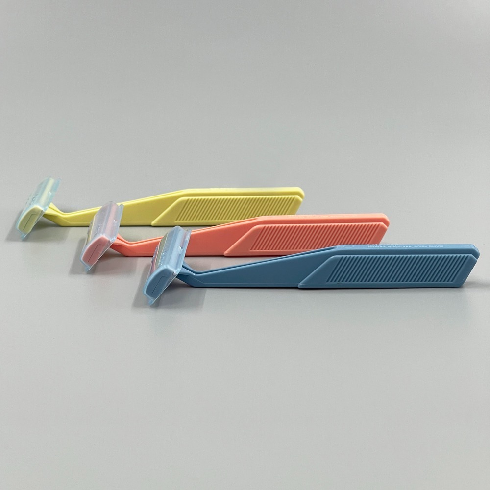 日本 貝印 附蓋 安全T型修眉刀 修毛刀-細節圖3