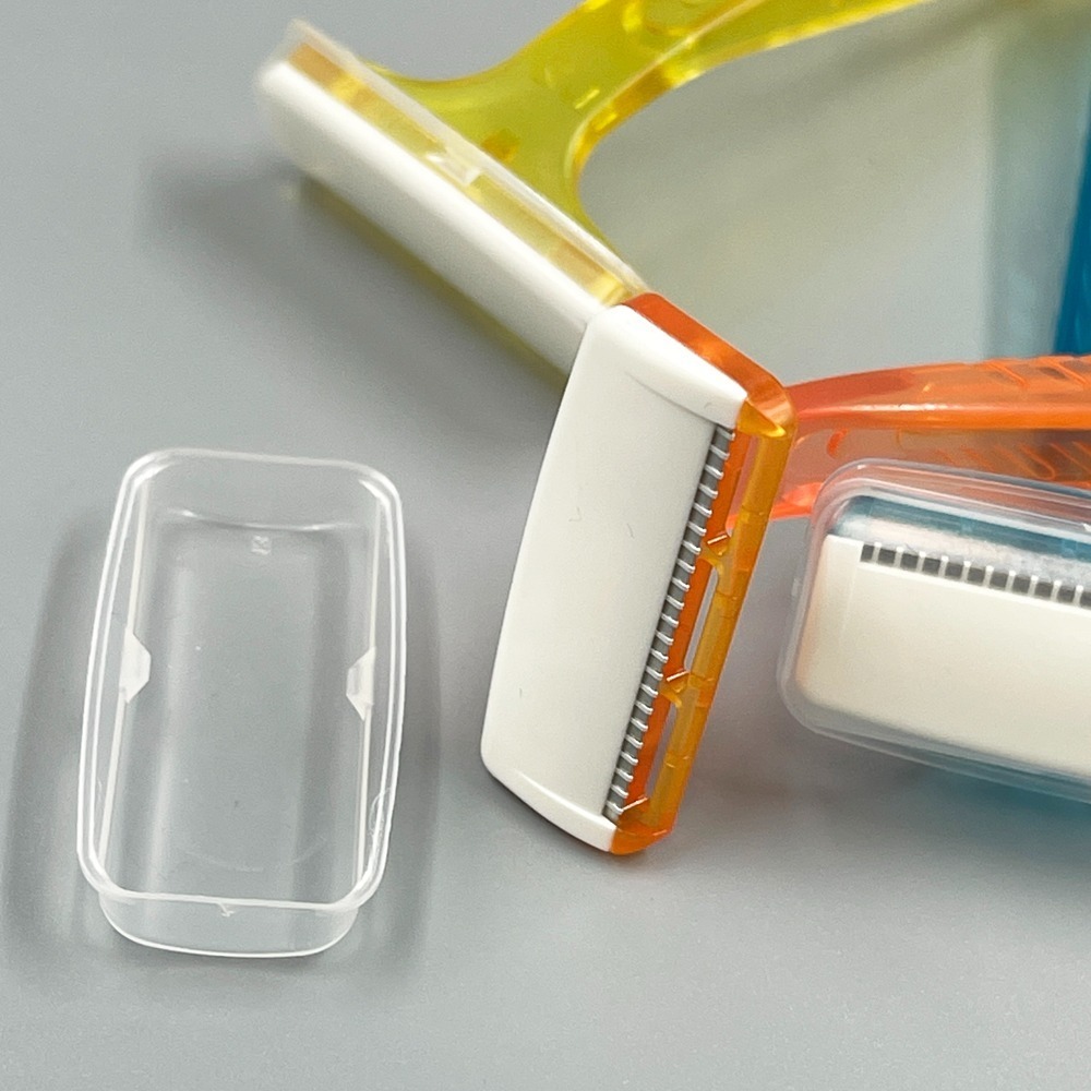 日本 貝印 附蓋 安全T型修眉刀 修毛刀-細節圖6